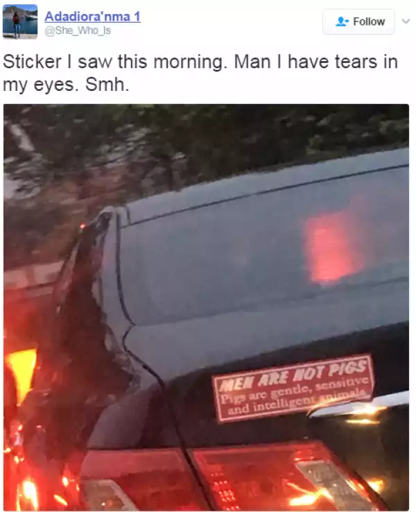 You Need To See What Is Written On This Car Sticker